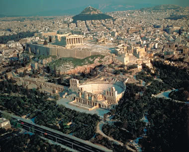 Klassenfahrt Griechenland: Athen-Stadtsilhouette
