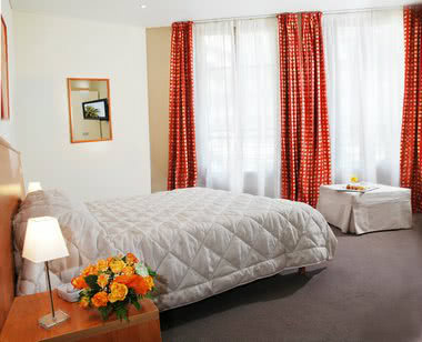 Schulfahrt Nizza: ein Zimmer im Hotel Azuréa