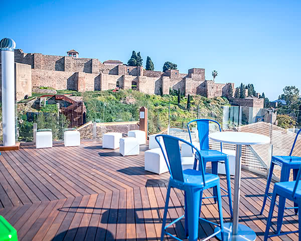 Alcazaba Hostel Malaga- Dachterrasse Malaga Alcazaba Hostel