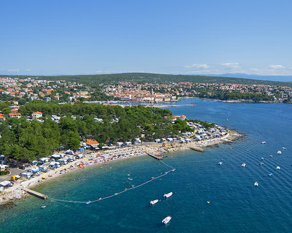 Klassenreise Ferienanlage Jezevac****: Luftaufnahme