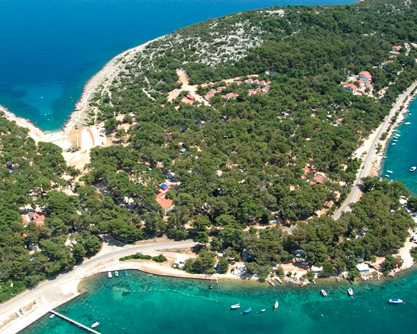 Klassenfahrt Mali Losinj Luftaufnahme