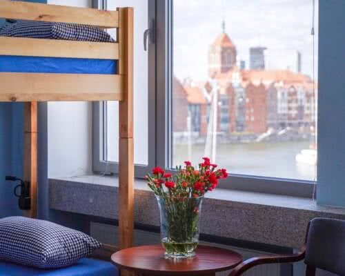 Szafarnia Hostel - Blick aus dem Zimmer