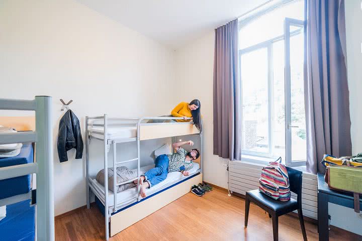 Jugendherberge Félicien Rops Namur - Mehrbettzimmer