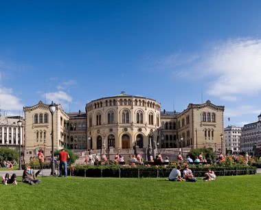 Klassenfahrt Norwegisches Parlament
