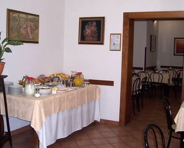 Schulreise Touristenhotel Florenz: Frühstücksraum