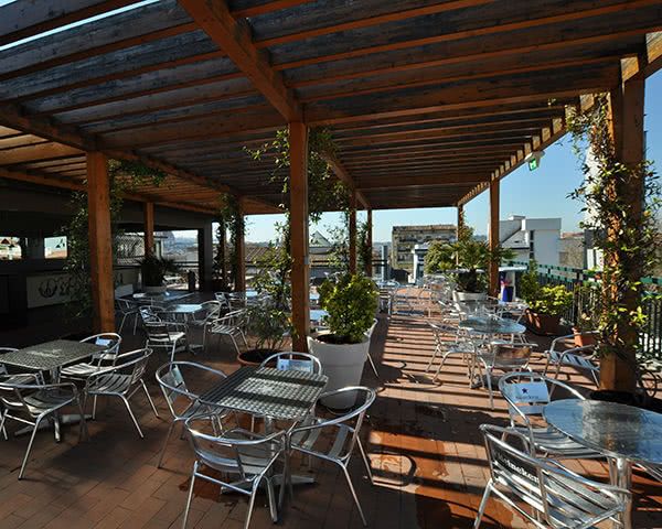 Kursreise Plus Hostel Florenz: Dachterrasse