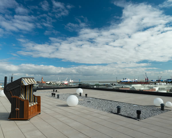 Jugendreise Havenhostel Cuxhaven: Dachterrasse