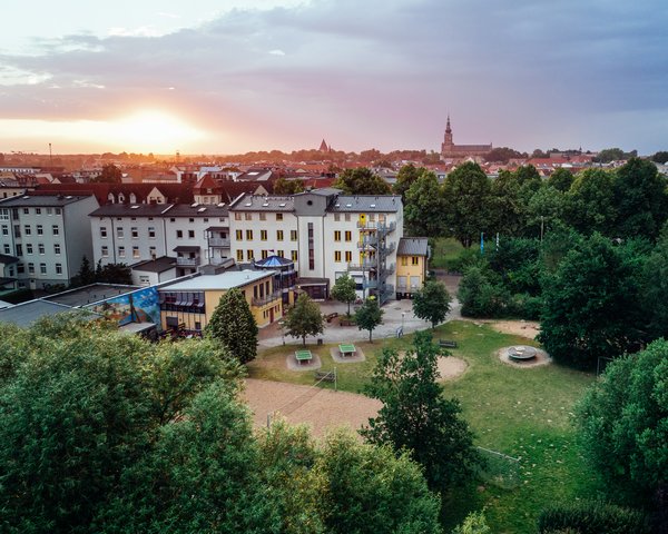 Jugendherberge Greifswald - Gelände ©djhmv_FelixGänsicke_DJH-Greifswald
