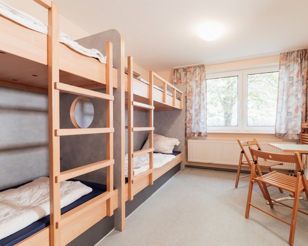 Jugendherberge Stralsund -Vierbettzimmer ©djhmv_DanPetermann_DJH-Stralsund