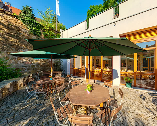 Jugendherberge Bautzen 'Gerberbastei'- Terrasse Jugendherberge Bautzen 'Gerberbastei'