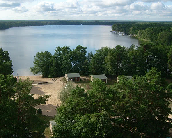 Klassenreisen KIEZ Hölzerner See: Seecamp Luftbild