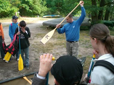 Schulfahrt an die Mecklenburger Seenplatte - Kanutour