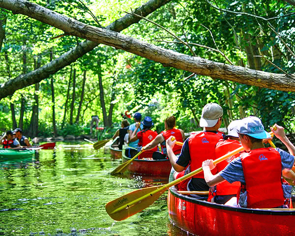 Klassenfahrt Kanu-Camp Zahren- Kanutour Kanu-Camp Zahren