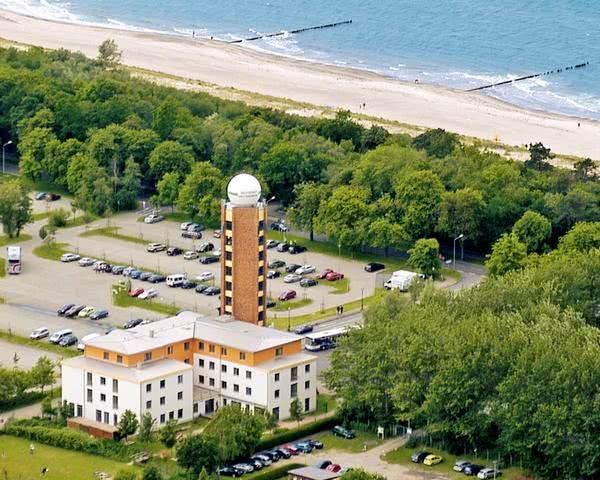 Studienreise Jugendherberge Warnemünde: Luftbild