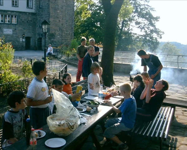 Abifahrt Burg Hohnstein- Grillen