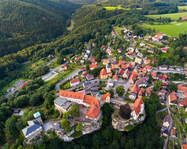 Burg Hohnstein - Luftaufnahme