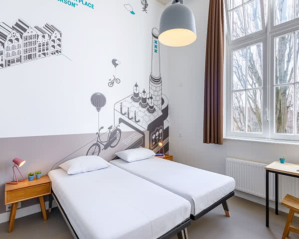 Stayokay Amsterdam Zeeburg- Doppelzimmer Stayokay Amsterdam Zeeburg