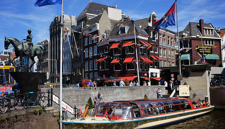 Klassenfahrt Amsterdam- Bootstour