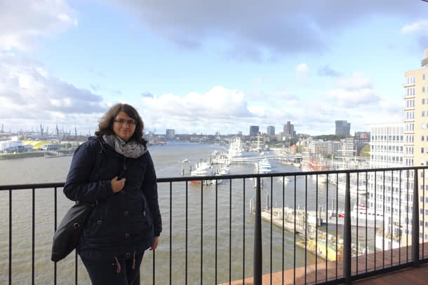 Plaza - grandioser Blick auf Hafen und City