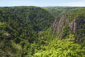 Blick vom Hexentanzplatz ins Bodetal - © Stadt Thale, Foto: Michael Hesse