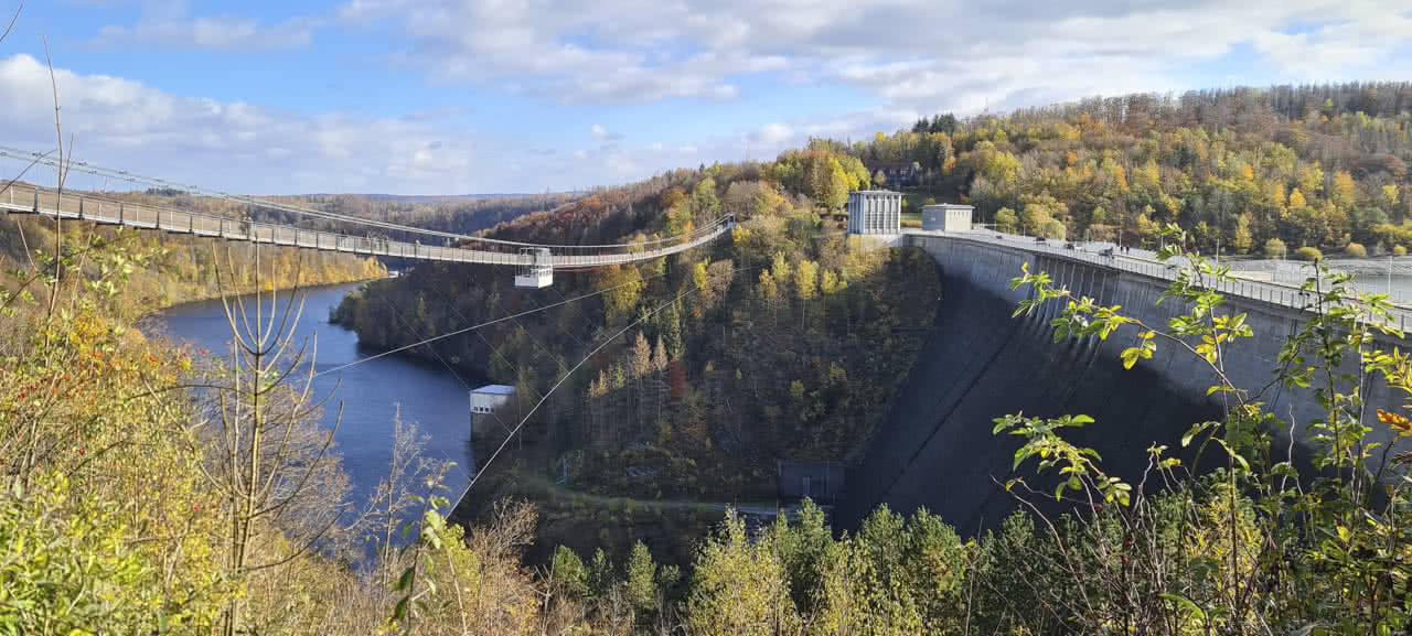 Blick auf die Rappbode-Talsperre