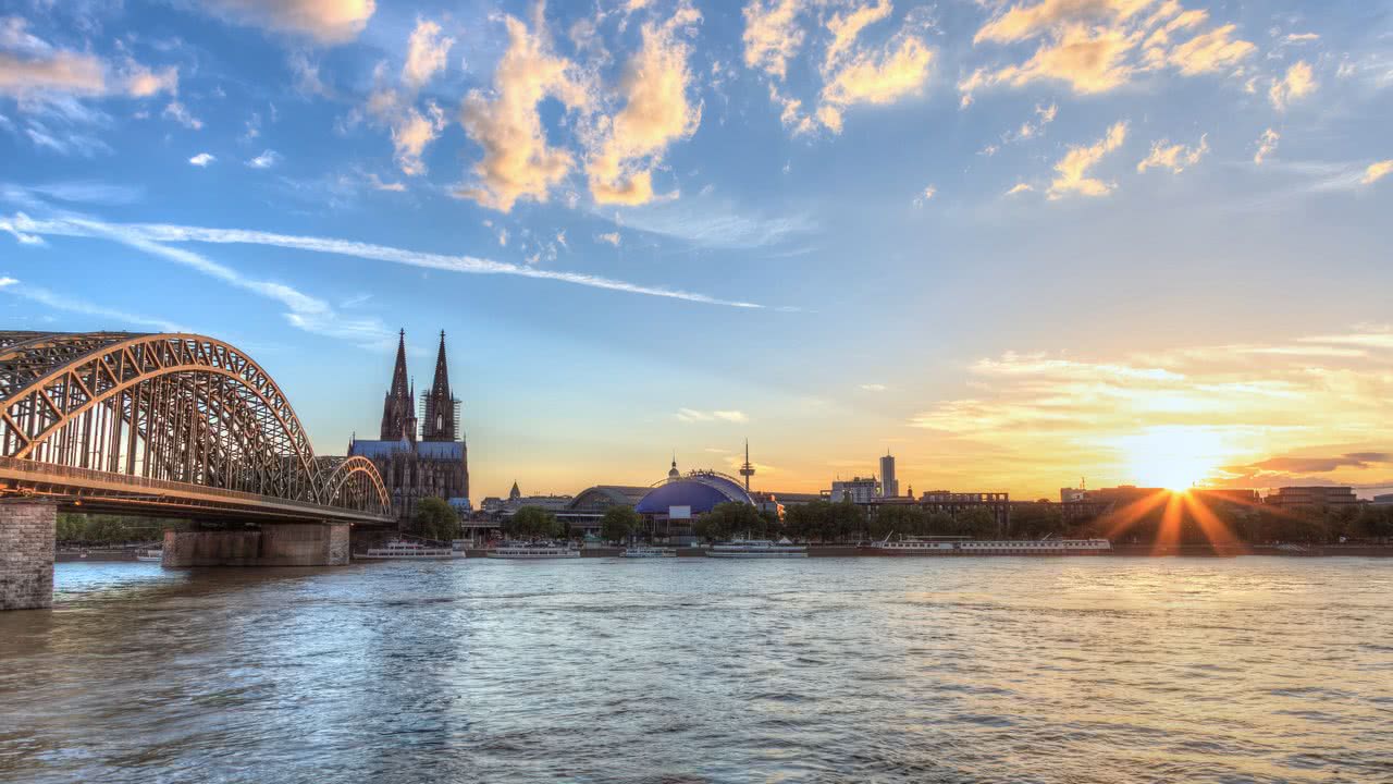 Panorama Sonnenuntergang