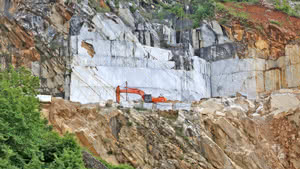 Marmor-Steinbruch bei Carrara