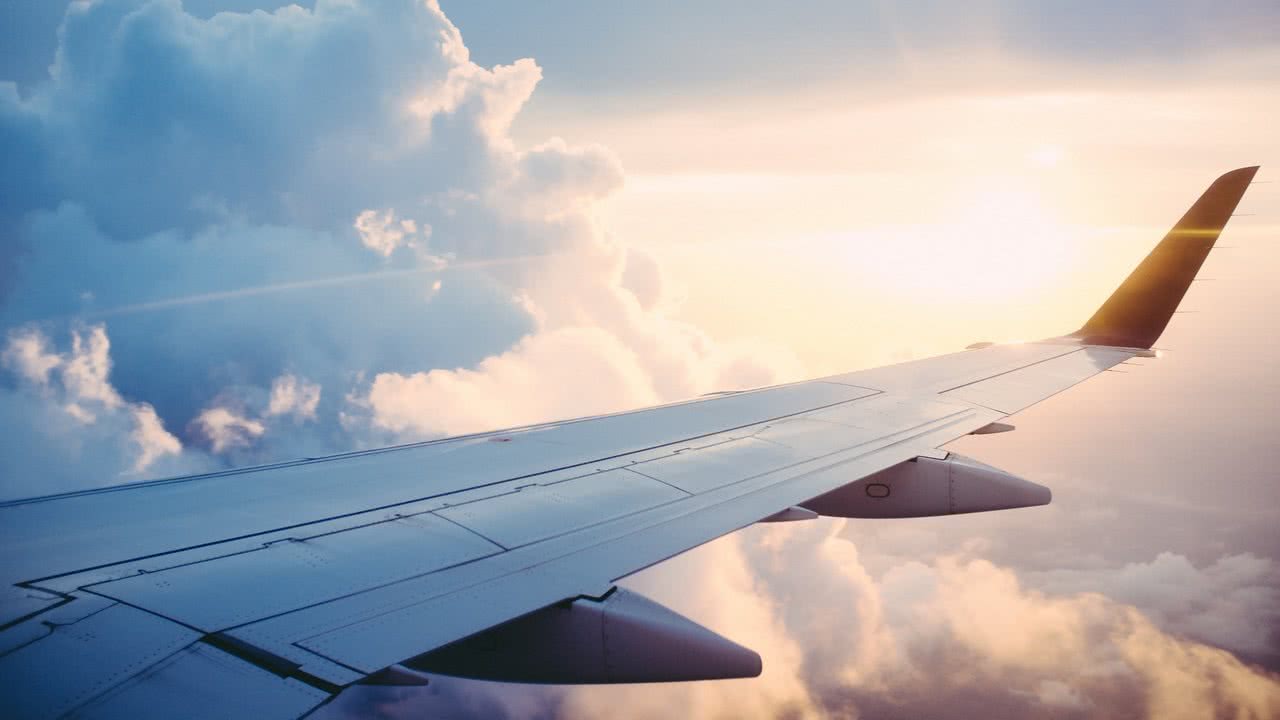 Flugreisen für Schüler, Blick aus dem Flugzeug