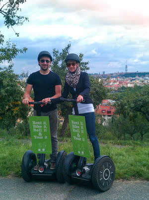 Segway-Tour mit Blick auf Prag