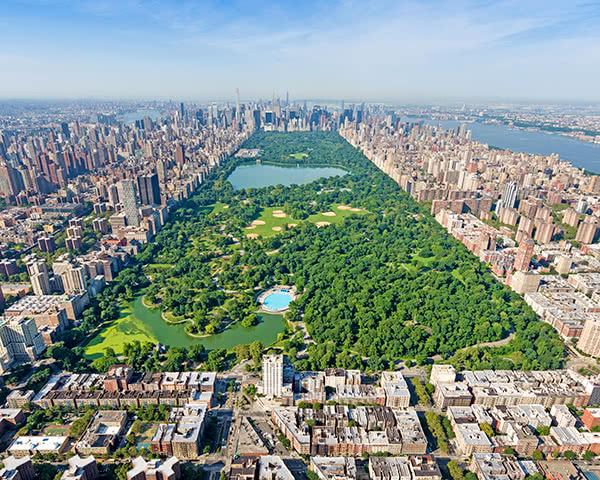 Klassenfahrt New York City- Blick auf den Central Park