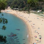 Strand in der Nähe von Barcelona