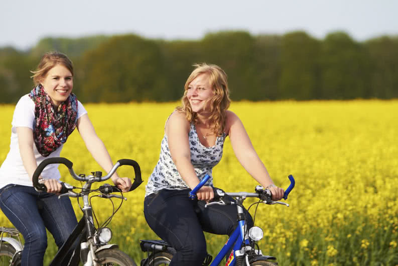 Fahrradtour mit Kindern